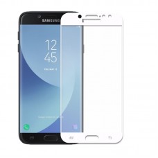 Защитное стекло Full Cover для Samsung Galaxy J3 2016 Белое
