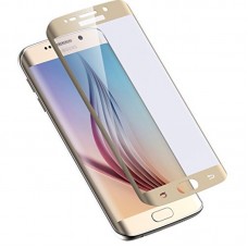 Защитное стекло 0.3 mm с изогнутыми краями для Samsung Galaxy S6 edge Gold