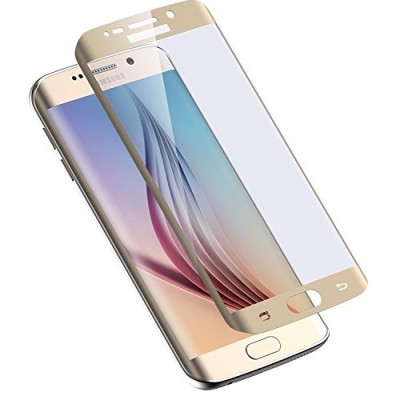 Защитное стекло 0.3 mm с изогнутыми краями для Samsung Galaxy S6 edge Gold