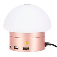 Сетевое зарядное устройство AWEI C910 LED lamp with 6 USB ports Rose Gold