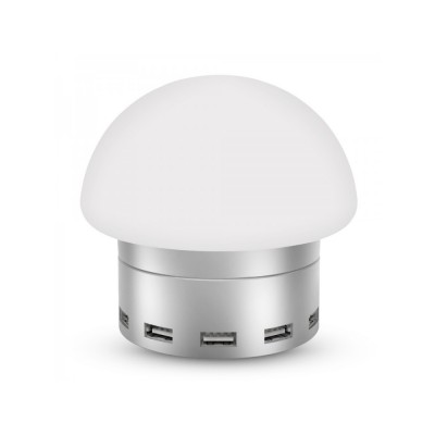Сетевое зарядное устройство AWEI C910 LED lamp with 6 USB ports Silver