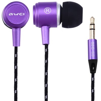 Наушники AWEI ES-Q35 violet