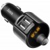 FM-трансмиттер + АЗУ  Hoco E19 Bluetooth Metal Gray