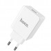 Сетевое зарядное устройство Hoco C34A Platinum intelligent Quick Charge 3.0 (1USB, 2.4A) White