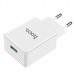 Сетевое зарядное устройство Hoco C34A Platinum intelligent Quick Charge 3.0 (1USB, 2.4A) White