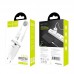 Сетевое зарядное устройство Hoco C37A Thunder c кабелем Lightning (1USB, 2.4A) White