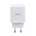 Сетевое зарядное устройство Hoco C52A (2USB, 2.1A) White