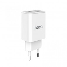 Сетевое зарядное устройство Hoco C62A Victoria (2USB, 2.1А) White