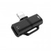 Переходник Hoco LS20 Apple dual lightning digital audio Black