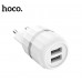 СЗУ Hoco C41A Wisdom (EU) (2USB, 2.4A) White