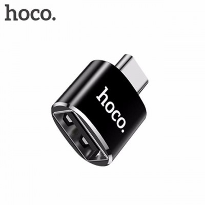 Переходник Hoco UA5 Type-C to USB Black