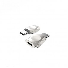 Переходник Hoco UA8 microUSB to Type-C Pearl nicke