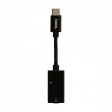 Переходники Hoco LS14 Type-C 2-in-1 audio converter Black