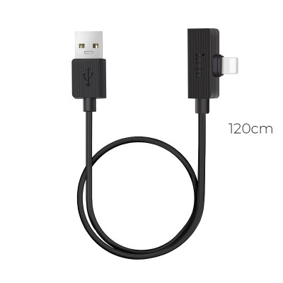 Переходник Hoco LS9 brilliant digital audio charging cable for lightning 1.2M Black
