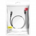 Кабель Type-C с оплеткой Baseus halo for Type-C PD2.0 60W 3A 1m Black