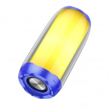 Портативная Bluetooth колонка cветящаяся Hoco HC8 Pulsating colorful luminous blue
