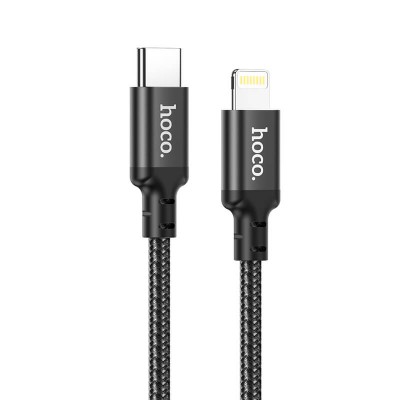 Кабель Hoco X14 Type-C to Lightning Double Speed (20W, PD) 2m Black