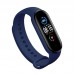 Силиконовый ремешок для фитнес браслета Xiaomi Mi Band 5 Dark Blue