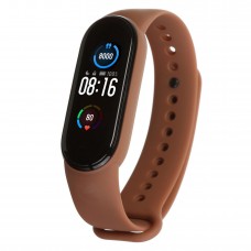 Силиконовый ремешок для фитнес браслета Xiaomi Mi Band 5 Brown