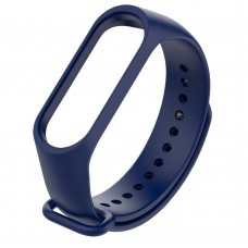 Силиконовый ремешок для фитнес браслета Xiaomi Mi Band 5 Dark Blue