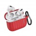 Комплект для Apple Airpods Pro (чехол, карабин, шнур) Hoco WB20 Fenix protective cover Red