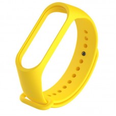 Силиконовый ремешок для фитнес браслета Xiaomi Mi Band 5 Yellow