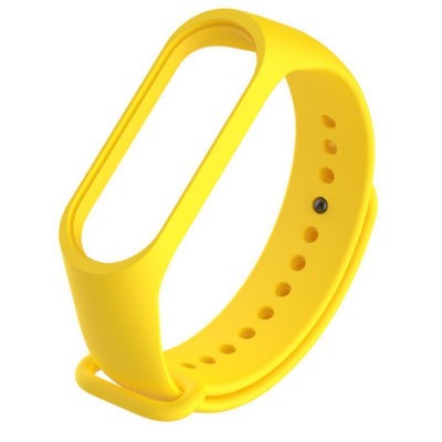 Силиконовый ремешок для фитнес браслета Xiaomi Mi Band 5 Yellow