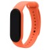 Силиконовый ремешок для фитнес браслета Xiaomi Mi Band 5 Orange