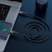 Кабель с оплеткой Hoco X50 Exquisito charging data cable Type-C to Type-C 100W (20V, 5A) 1M Black