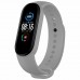 Силиконовый ремешок для фитнес браслета Xiaomi Mi Band 5 Grey