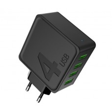 Сетевое зарядное устройство Awei C-842 (4USB, 4A) Black
