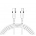 Кабель Joyroom S-1230N9 Type-c to Type-c Silicone Data Cable 1.2M 3A  White