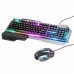 Игровой набор клавиатура и мышка для ПК с RGB подсветкой Hосо GM12 Light and shadow