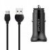 Автомобильное зарядное устройство Awei C-838 c кабелем MicroUSB (2USB, 3.4А) Black