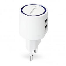 Сетевое зарядное устройство Awei C-900 (2USB 1.2A) White