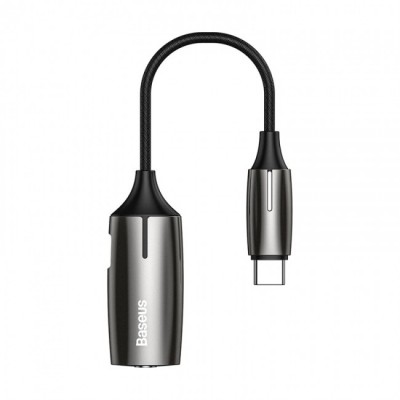 Переходник Baseus 2-in-1 L60S с Type-C на Type-C и 3.5mm Adapter Tarnish