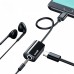 Переходник Baseus L40 Type-C to Type-C+3.5mm Charging and Audio Adapter Black