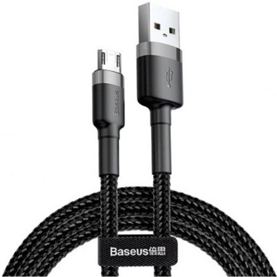 Кабель MicroUSB с оплеткой Baseus Cafule 0.5m Black