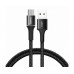 Кабель MicroUSB с оплеткой Baseus halo 2A 2m Black