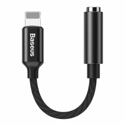 Аудио переходник для iPhone с Lightning на 3.5mm Baseus L3.5 Black