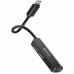 Переходник Baseus L52 Lightning to Dual Lightning+3.5mm digital audio converter Black
