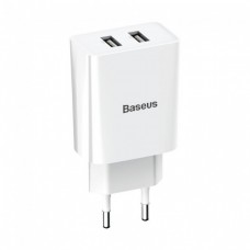Сетевое зарядное устройство Baseus Speed Mini 2USB 10.5W White