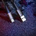 Кабель MicroUSB с оплеткой Baseus halo data cable (3A) 0.25m Black
