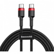 Кабель Type-C to Type-C с оплеткой Baseus Cafule PD2.0 flash charging (20V 3A) 1m Black
