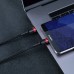 Кабель Type-C to Type-C с оплеткой Baseus Cafule PD2.0 flash charging (20V 3A) 1m Black