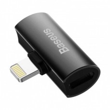 Переходник Baseus L46 Lightning to Dual Lightning digital audio converter Black