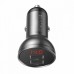 Автомобильное зарядное устройство Baseus Digital Display Dual USB 4.8A 24W Black