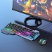 Игровой набор клавиатура и мышка для ПК с RGB подсветкой Hосо GM12 Light and shadow
