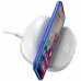 Беспроводная зарядка Baseus Silicone Horizontal Desktop Wireless Charger White
