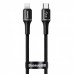 Кабель с оплеткой Baseus halo data cable Type-C to Lightning PD 18W 1m Black